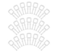 Kichvoe Boucles de Cerclage Manuelles Transparentes en Pe/pp 60 Mm, 100 Pièces, Boucle à Chevrons Laiteuse pour Emballage et Expédition, Attache Plastique Résistante et Polyvalente