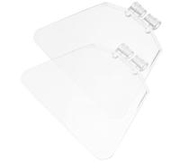 Kichvoe Bouclier de Banc en Plastique 2 Pièces pour Meuleuse d'angle Transparent Protection Étincelles pour Usage Industriel