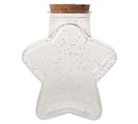 Kichvoe Bouteille Lumineuse à Vœux en Verre Transparent 150 ML, Bouteille de Dérive Décorative DIY Bouchon Sécurisé, pour Décoration Intérieure, Présent Créatif et Rangement D’Objets