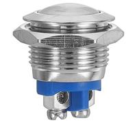 Kichvoe Bouton-poussoir Métallique pour Appareils Électroniques, Construction Légère en Fer, Contrôle Flexible, pour Usage Industriel et Remplacement