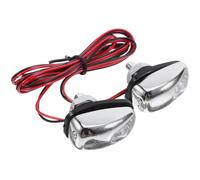 Kichvoe Buse de Lave-glace LED 2 Pièces pour Pare-brise Voiture Bleu, Pulvérisateur Compact, Éclairage LED Intégré pour Nettoyage Nocturne, Accessoires Auto Toutes Saisons