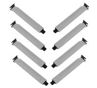 Kichvoe Cache de Fente Pci Noir 8 Pièces en Fer avec Vis pour Boîtier Pc, Protection la Poussière et Débris, Accessoire Pratique pour Emplacement de Bureau