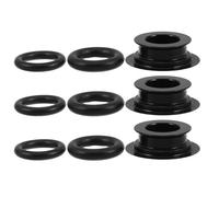 Kichvoe Cache-poussière Pédalier Vélo Alliage Aluminium Noir 21-23mm, Lot de 3 Capuchons Protection Arbre Central VTT Route, Accessoires Équipement Cyclisme Anti-poussière pour Entretien