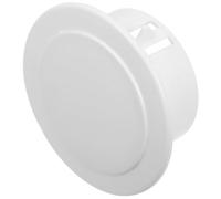 Kichvoe Cache-trou Mural Décoratif pour Climatisation en Abs Blanc, Diamètre 76 Mm, Couverture Facile à Installer pour Ouvertures à Lames la Pièce