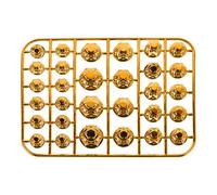 Kichvoe Cache-vis Moteur Moto en Abs Résistant à L’usure, Bouchons Décoratifs Dorés pour Écrous de Moteur, Kit de Capuchons de Vis pour Modification et Carénage Moto