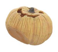 Kichvoe Cachette Résine pour Reptiles Décoration de Terrarium Forme de Citrouille pour Serpents Lézards et Animaux Grimpeurs Abri Multifonctionnel et pour Aquariums et Terrariums