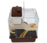 Kichvoe Cage pour Hamster à Double Couche en Plastique Cachette Ludique et Design Respirant, Maison de Hamster pour Petits Animaux de Compagnie Couleur Aléatoire