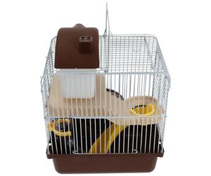Kichvoe Cage pour Hamster à Double Couche en Plastique Cachette Ludique et Design Respirant, Maison de Hamster pour Petits Animaux de Compagnie Couleur Aléatoire