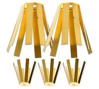 Kichvoe Cales D’Adaptation en Laiton pour Manches de Golf 20 Mm, Entretoises Octopus 8 Griffes, Lot de 5 Pièces pour Remplissage Tête de Club, Outil Compatible Équipement Golf,