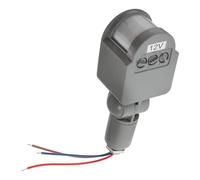 Kichvoe Capteur de Mouvement Pir LED Dc12v Gris, Contrôleur de Capteur pour Éclairage LED 30w, Détecteur de Lumière à Mouvement Lentille Fresnel, Angle Réglable, Usage Intérieur