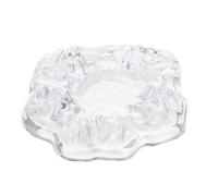 Kichvoe Cendrier Coupe-Vent : Cendrier Iceberg en Cristal pour la Maison, Le Bureau, Le Porte-Cendres Portable en Cristal pour l'intérieur et l'extérieur