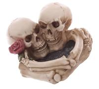 Kichvoe Cendrier Créatif en Résine Forme Crâne Halloween, Facile à Déplacer, Design Moderne pour Bar et Restaurant, Accessoire Décoratif et Fonctionnel