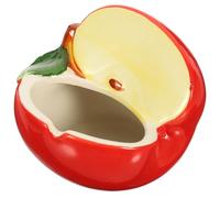 Kichvoe Cendrier en Céramique Peint Main de Pomme Cendrier de Bureau Compact et Léger pour Intérieur et Extérieur Pratique et Simple Accessoire Décor Maison