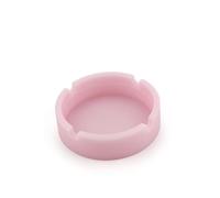 Kichvoe Cendrier Rond Silicone Incassable Et Résistant Chaleur pour Cigares Cendrier Lumineux Rose