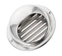 Kichvoe Chapeau de Cheminée Grilles D'aération Murales Anti-pluie en Acier Inoxydable Argenté Résistantes Vent, Faciles à Installer pour Ventilation Extérieure