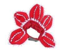 Kichvoe Chapeau pour Animaux Peluche Coiffe Décorative Forme de Fleur Carnivore pour et Chiens Accessoire et Chaud pour Halloween et