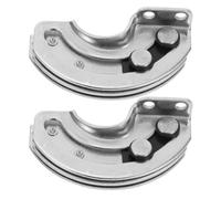 Kichvoe Charnières Invisibles pour Meubles en Acier Inoxydable 180 Degrés, Construction Stable, Forme Demi-circulaire Élégante, Pack de 2 pour Espaces Résidentiels et Industriels