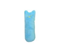 Kichvoe Chat Interactif en Peluche Bleue avec Herbe à Chat, pour Grincer Les Dents et Griffer, pour Animaux Domestiques