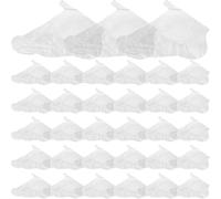 Kichvoe Chaussettes Jetables en Plastique Pe Longues Lot de 1000 Résistantes aux Odeurs, Usage Unique pour Pieds pour Épilation et Essais de Chaussures