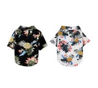 Kichvoe Chemise Hawaïenne Facile à Enfiler en Polyester Respirant pour Chien Style Mode Chiot et Chien et Garder L'animal Frais pour Port Quotidien
