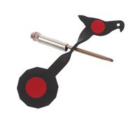 Kichvoe Cible Revêtement Montée en Arbre Fer D'entraînement de Tir sur Noir avec Imperméable et Grosse Durabilité pour Jeux de Tir en Galerie