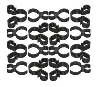 Kichvoe Clip pour Bougie de Gâteau en Plastique Noir Réutilisable, Pince Légère Évitant Éclaboussures, pour Fêtes d'anniversaire et Célébrations