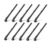 Kichvoe Clips De Fixation Gouttière Noir 20 Pièces Crochets Droits ABS Pour Protège-Gouttière De Toit Maintien Ferme Pour Installation Et Entretien