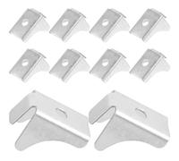 Kichvoe Clips Métalliques pour Étagères d'Armoires Lot de 10 Supports Robustes pour Bibliothèques et Rangement Bureau Faciles à Installer pour Usage Bureautique