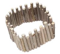 Kichvoe Clôture en Bois Naturelle pour Hamster 30 Cm, D'entraînement et d'exercice pour Petits Animaux, Barrière Compacte Résistante à l'usure, Décorative et Sûre pour Cage de Rongeurs