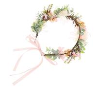 Kichvoe Collier à Fleurs pour Chien de Mariée Ruban Ajustable, Tissu Léger et Confortable, Couronne Fleurie Décorative pour Chiot, Accessoire Photo pour Mariage et Fête
