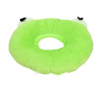 Kichvoe Collier de Récupération pour Chat Motif Petite Grenouille M Taille, Collier Chirurgical en Peluche Doux, Protège Grattage et Morsure, Adapté Post-opératoire et Soins Cutanés