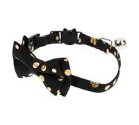 Kichvoe Collier pour Chat avec Nœud Décoratif Ajustable en Alliage D'aluminium, Confortable et Respectueux la Peau, avec Clochette, pour Fêtes de Noël