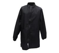 Kichvoe Combinaison de Toilettage Imperméable et Antistatique pour Animaux de Compagnie, Tablier de Travail à Manches Longues Fermeture Éclair, Noir, Taille XL, Uniforme Professionnel