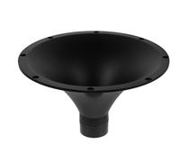 Kichvoe Corne de Haut-parleur à Visser, Cornet de Haut-parleur Rond 8 Pouces, Abs Noir, Filetage Interne, Diffusion Audio Claire, Large Couverture Sonore, pour Auditoriums et Extérieur