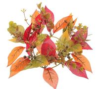 Kichvoe Couronne de Bougies d'automne en Plastique et Tissu, Anneau de Bougie Léger et Rustique, Décoration pour Table de Thanksgiving et Intérieur Automnal