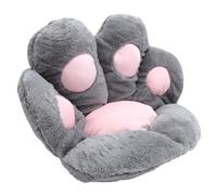 Kichvoe Coussin de Chaise Patte de Chat Imitation Fourrure de Lapin, Tapis de Siège Auto Semi-Entouré pour Salon et Bureau, 70X60 CM, 1 Pièce