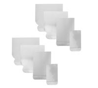 Kichvoe Couteaux à Enduire Lame Flexible en Acier Inoxydable Argenté 4 Pièces et Poignée Ergonomique pour Application de Mastic et Réparation Murale