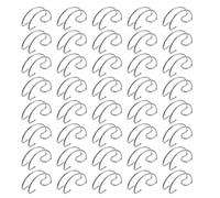 Kichvoe Crochet de Porte de Cage 40 Crochets en Fil Acier pour Enclos Extérieur Fixation Résistante pour Cage Lapin