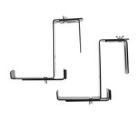 Kichvoe Crochet pour Jardinière en Fer Réglable 10,5 Cm, Support de Pot de Fleurs Suspendu pour Balcon Extérieur, Lot de 1 Paire, Accessoire Suspendre pour Plantes Décoratives