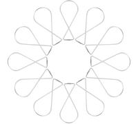 Kichvoe Crochets de Plafond Robustes en Fil D'acier à Ressort 50 Pièces, Taille 1,5 X 63 Mm, Supports pour Décorations Suspendues, Guirlandes, Affiches et Plantes, Adaptés pour Mariage,