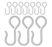 Kichvoe Crochets Métalliques 10 Unités 2,30 CM pour Housse Siège Auto, Fixation Robuste pour Coussins et Appuie-Têtes Voiture