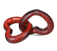 Kichvoe Cœur en Bois Soi-même, Serrure de Cœur Beau Grain Naturel, Accessoire Bijoux Artisanal pour Décoration DIY et Création de Bijoux