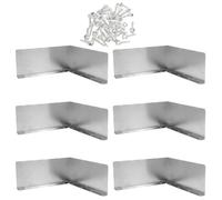 Kichvoe Déviateur pour Éviter Éclaboussures et Dégâts D'eau D'angle de Toit en Aluminium Argenté, Protège-gouttière pour Maison et Gouttières