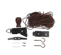 Kichvoe Dispositif de Levage pour Store Enrouleur 1 Set Métal Polyester | Commande par Corde, Installation Simple, Usage Chambre et Salon, Pièces de Rechange pour Bambou et Végétal