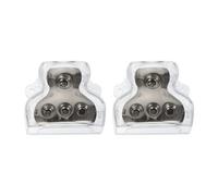 Kichvoe Distributeur Audio 3 Voies en Alliage de Zinc Transparent 2 Pièces Compatible Câbles 4/0 4 et 8 pour Amplificateur Audio Auto et Bateaux Boîtier de Mise la Terre Négative