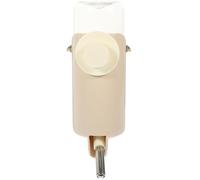 Kichvoe Distributeur d'eau pour Petits Animaux Beige, Biberon Anti-Fuite en Plastique pour Hamster, Lapin, Cochon d'Inde et Chat, Système Stable et Suspendu pour Cages, Abreuvoir Pratique