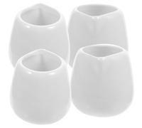 Kichvoe Distributeurs de Sauce en Céramique Lot de 4 Bec Verseur, Cuisine et Repas Quotidiens, Sauces Soja et Condiments