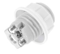 Kichvoe Douille en Céramique Blanche E14 pour Lampe, Remplacement Solide Matériaux Céramique et Aluminium, Compatible pour Usage Intérieur et Installation Facile