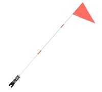 Kichvoe Drapeau de Sécurité à Vélo pour Garçon et Filles, Lot 1 Pièce Support de Montage, Fibre de Verre, pour Balades en Ville et Parcs Couleur Aléatoire