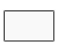 Kichvoe Écran de Projection Portable en Polyester Blanc Facile à Installer Restitution Fidèle des Couleurs pour Bureau et Usage Professionnel